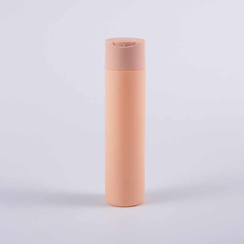 ディスク キャップが付いている複数の色のソフト タッチの円形の 250 ml のクレンジング ボトル