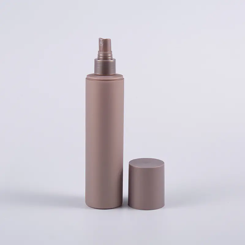 プラスチック ポンプが付いている複数の色の柔らかい手触りの円形の 250ml のクレンジング ボトル プラスチック ポンプが付いている複数の色の柔らかい手触りの円形の 250ml のクレンジング ボトル