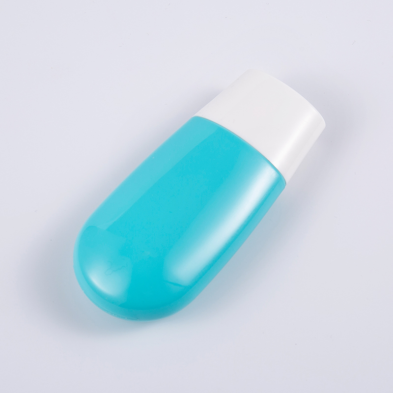 環境に優しいトラベル エッセンシャル 30ml および 50ml プレミアム ブルー PE 日焼け止めボトル