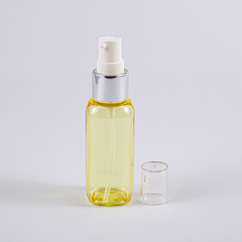 旅行用ポンプ付き 50ml Petg 角型ボトル 旅行用ポンプ付き 50ml Petg 角型ボトル