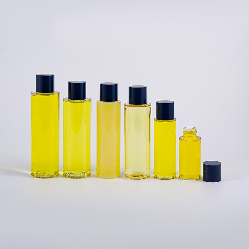 50ml 100ml 120ml 130ml 170ml 200ml PETG ラウンド ローション ボトル、ラウンド スクリュー キャップと小さなインサートが付いています。